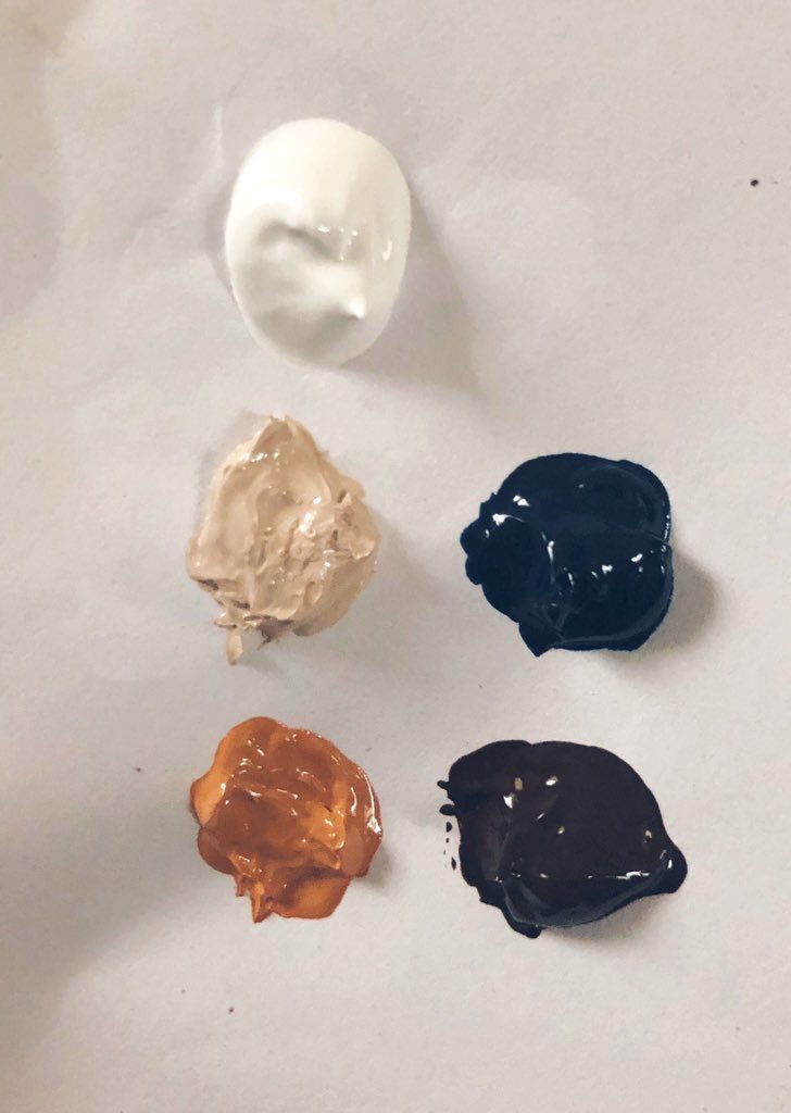 The painting                        The palette