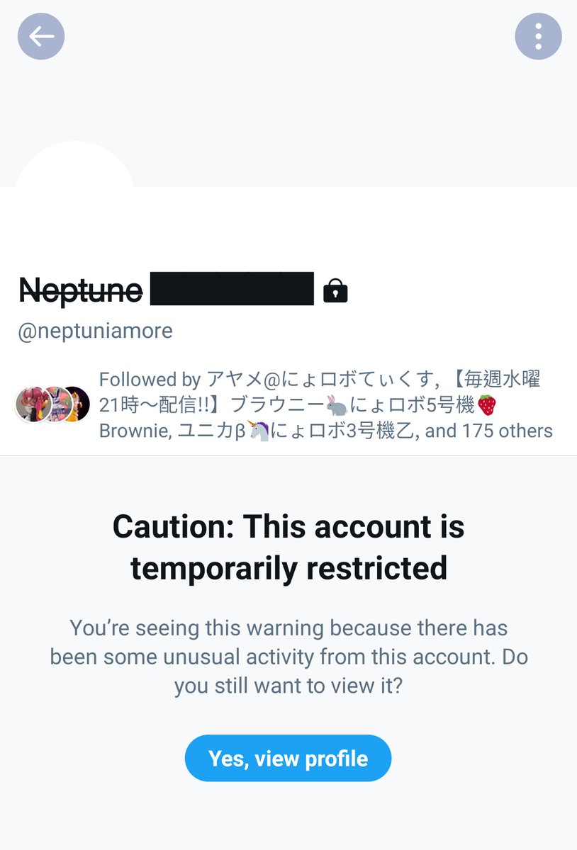 neptuniakig's tweet photo. 裡帳突然給封鎖了 奇怪 (  ¡︵¡) https://t.co/NFgXsMLGDz