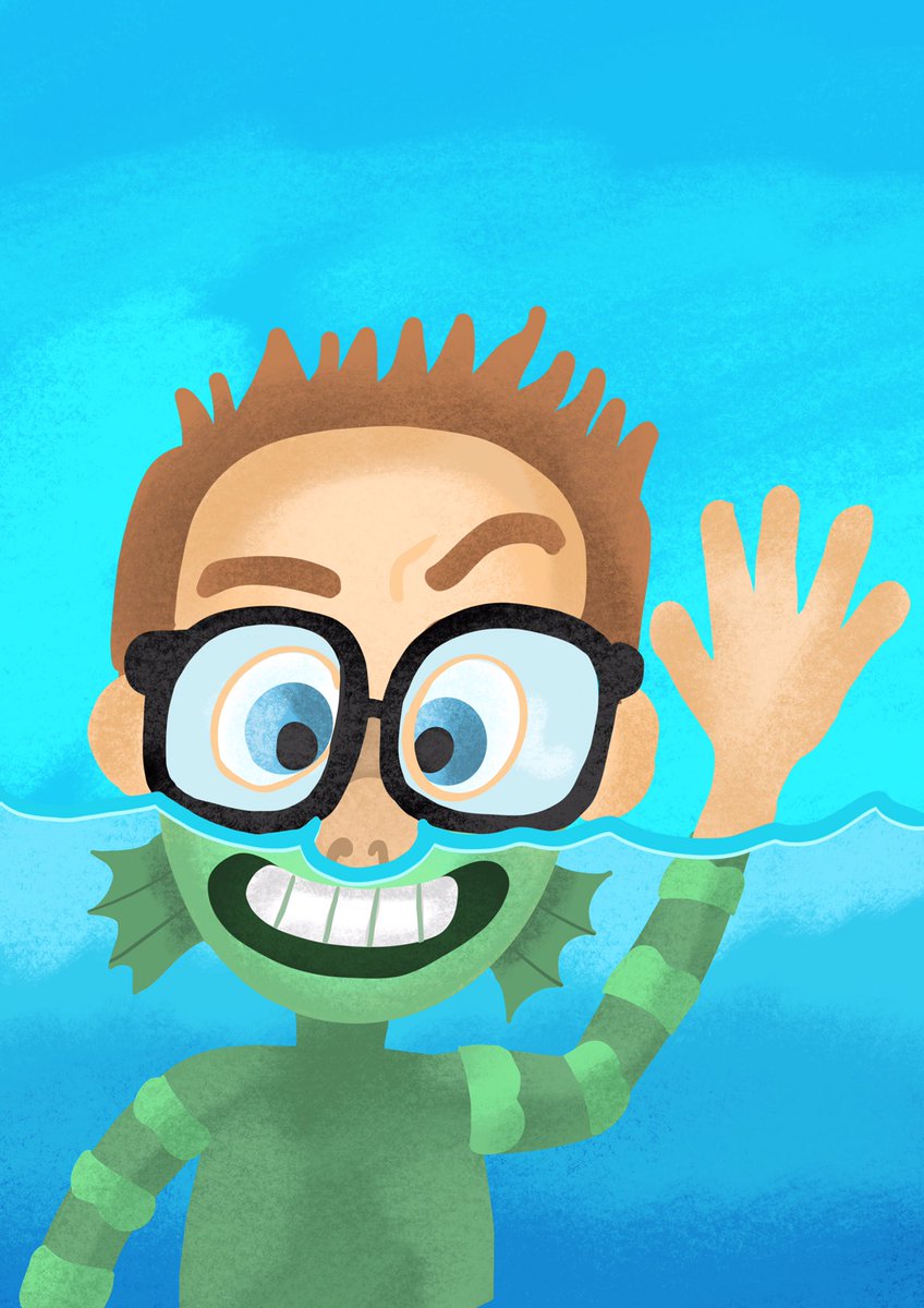 leowrightstudio's tweet photo. Me in the style of Pixar’s Luca. https://t.co/rEHyS3x5F8