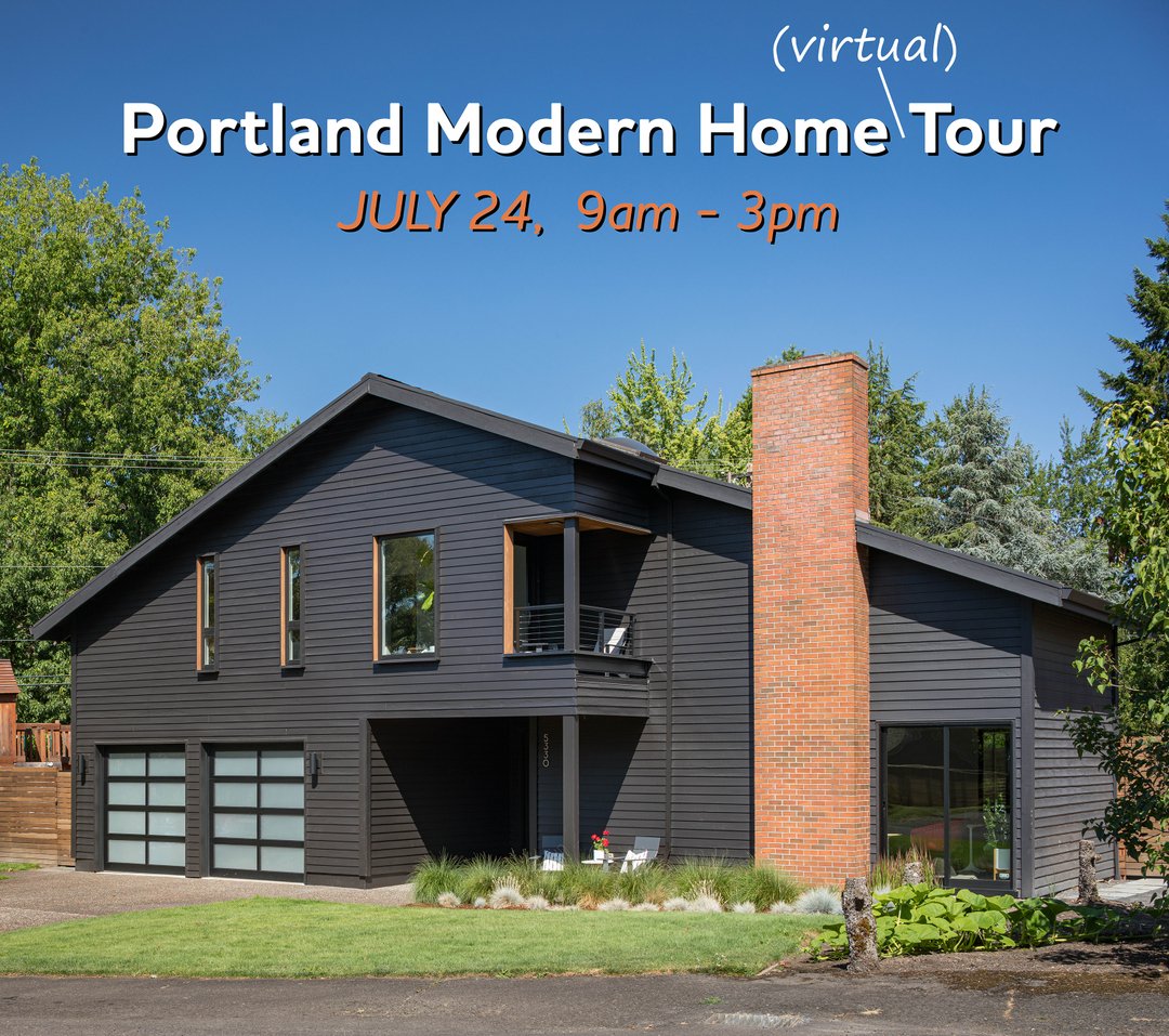 Outside_Arch's tweet photo. Sign up to see this cool house and 4 others on the Portland Modern Home Tour (virtual event) curated MA+DS on July 24. @welovemodern  We'll be giving a virtual 3d tour of the home and answering questions. Tickets available now. Link in bio.

📸: @parteephoto 
🔨: @buildzandbu https://t.co/RNDbe0whSL