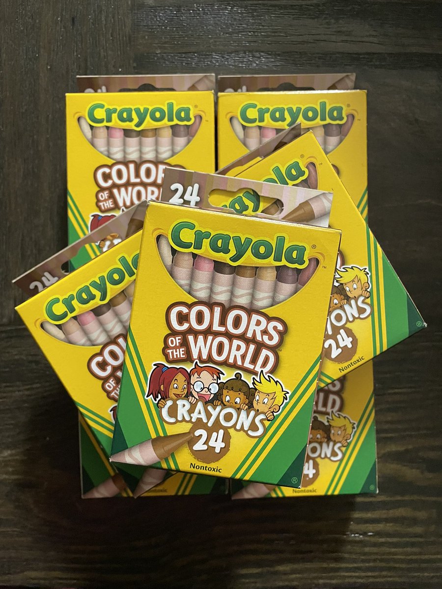 chucksnteaching's tweet photo. We all know that representation matters. @DollarTree has colors of the world crayons! So run!!! 🏃🏾‍♀️💨 #FSUEME5050 https://t.co/nIZaaxmjLl