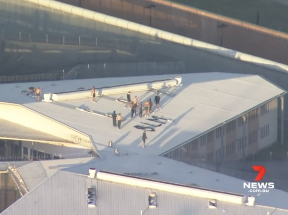 Solidarity with inmates in Parklea for this incredible protest yesterday with a clear message - Black Lives Matter. Guards were authorised to shoot + brutally put down this courageous action highlighting the systematic racism and injustice of the prison system