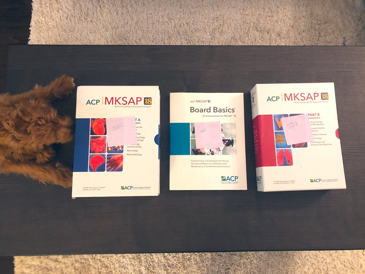 Thank you <a href="/amishaahuja/">Amisha Ahuja</a> for generously passing down your MKSAP wealth! Will definitely put it to good use. My dog also seems to be a huge fan.