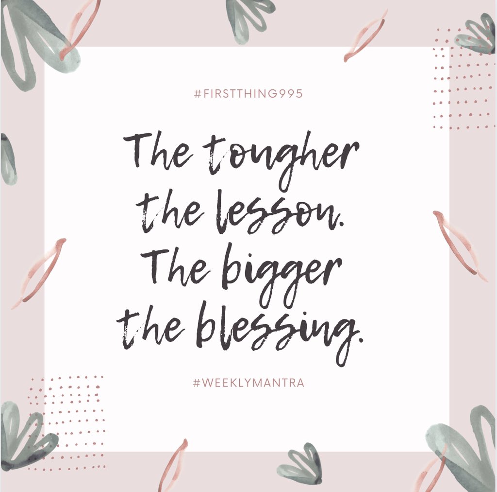 itschithoughts's tweet image. #weeklymantra #firstthing995 @995PlayFM