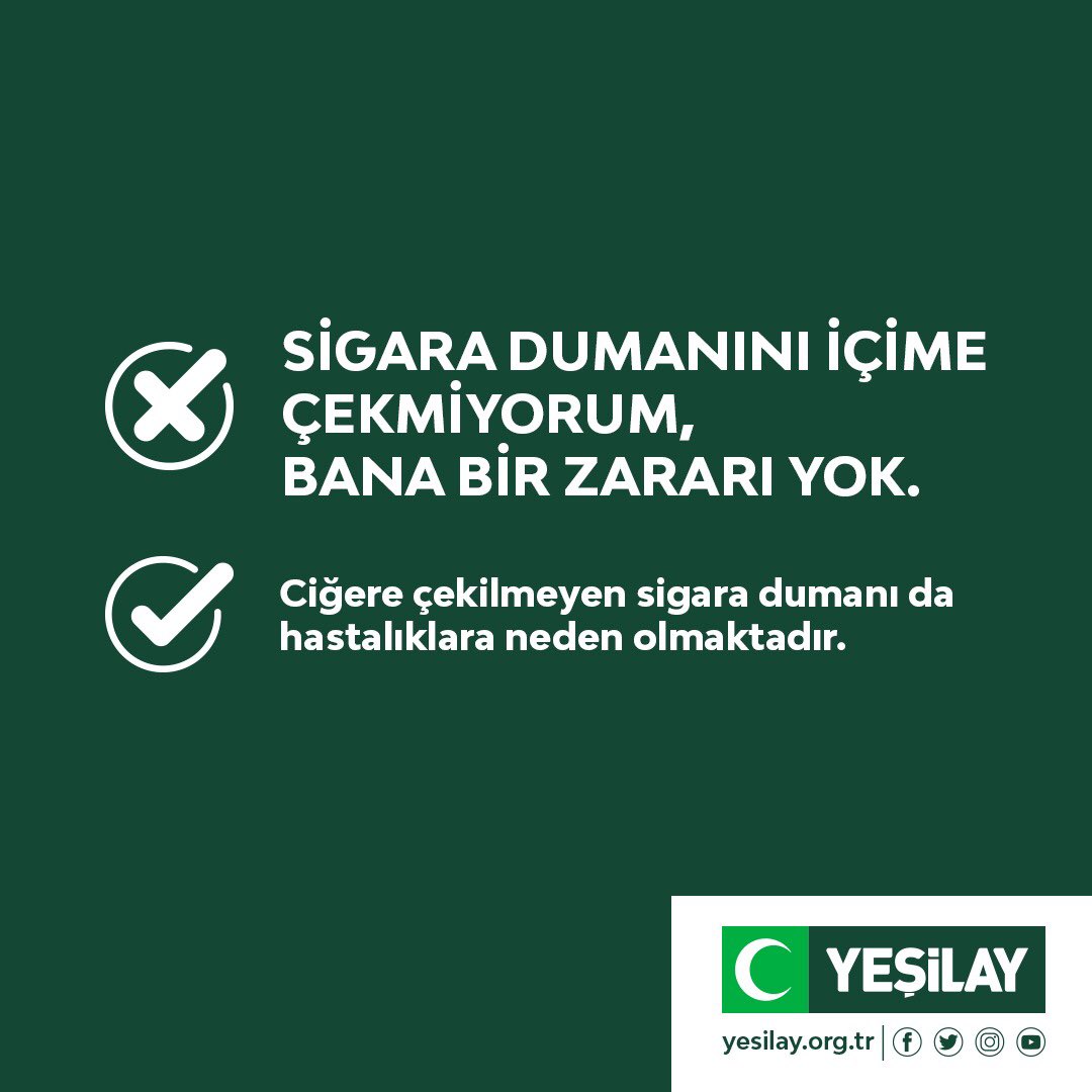 1920yesilay's tweet photo. Sigara hakkında doğru bilinen yanlışları sizin için hazırladık. 
Detaylar için https://t.co/p2Ys3aP1DU sitemizi ziyaret edin.

#Yeşilay https://t.co/dRCUGdallF