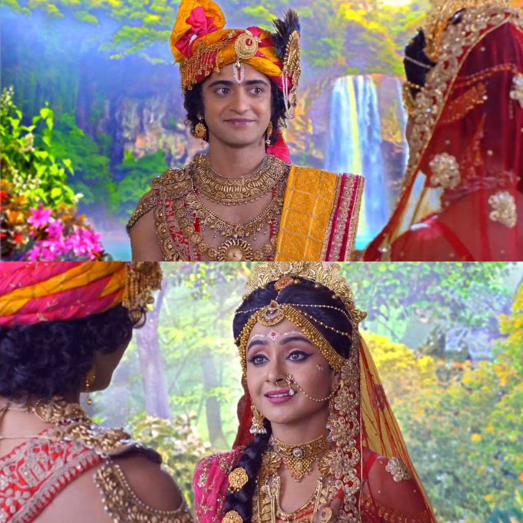 Krishn sakhi Draupadi!❤✨ #1yearofkrishnarjungaatha @Beatking_Sumedh @is_ishita @Sumedh_is_world