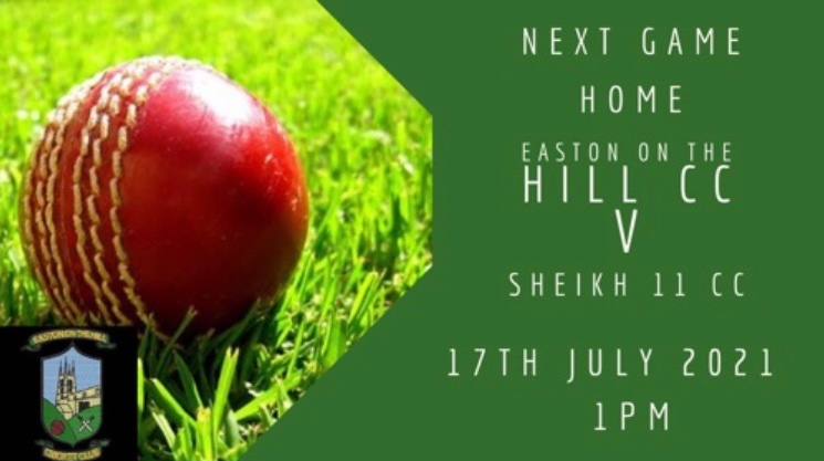 After another win for Easton on the Hill CC last weekend. It’s 1st vs 2nd this week . As Easton on the hill take on Sheikh 11 CC at the ECG in Huntingdonshire county cricket league division three!!!