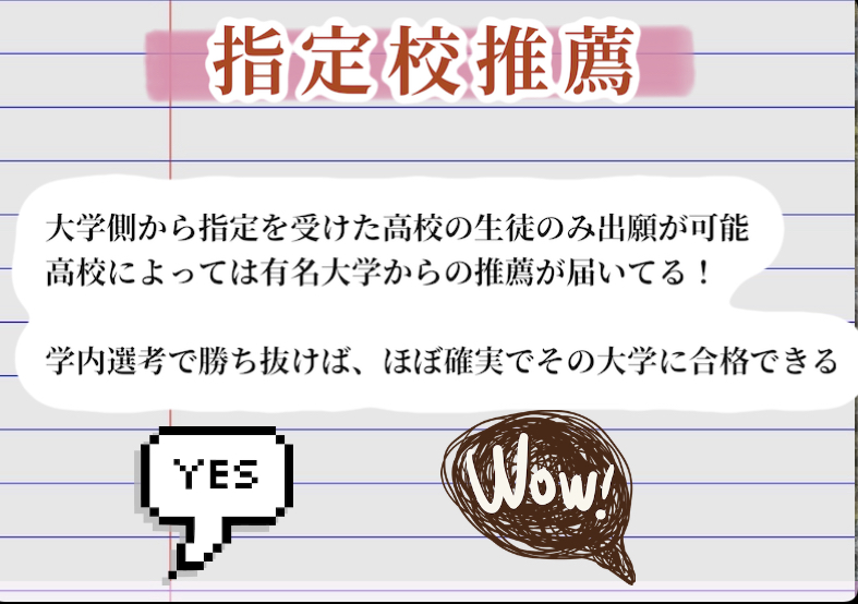 指定校推薦