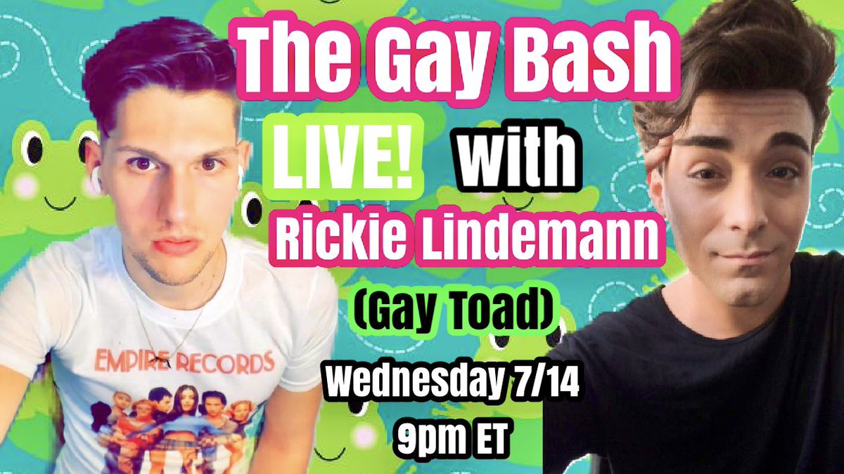 NotMikeHarlow's tweet photo. Whoโs excited? ๐๐ธ @GayToad2
Wednesday 9pm ET #GayBash
WATCH HERE: https://t.co/IBcjzucbBn https://t.co/ECkfEkKv5f