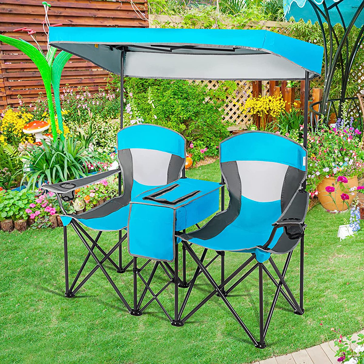 Goplusuper's tweet image. Enjoying leisure time with friend.😁 
Shop here👉:amzn.to/3jA2p4U 
Price:$159.99 
 
#Goplus #DoubleCampingSeat #MiniTable #BeverageHolder #CupHolder #CarryingBag #BeachPatioPool #Home #Life #Lifestyle #Shop #Shopping #OnlineShopping