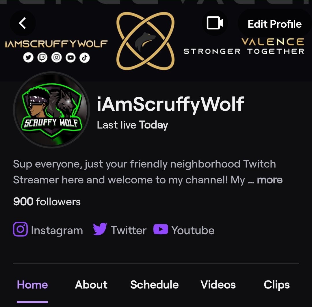 iAmScruffyWolf's tweet photo. WE DID IT! THE BIG 900!!! The journey to 1k is heating up, and once we reach that goal, there will be a 24hr GIVEAWAY STREAM! Can we hit it before the end of the year? 🤔🤷🏾♂️😂 #ScruffPack https://t.co/BwHHV7KGx9