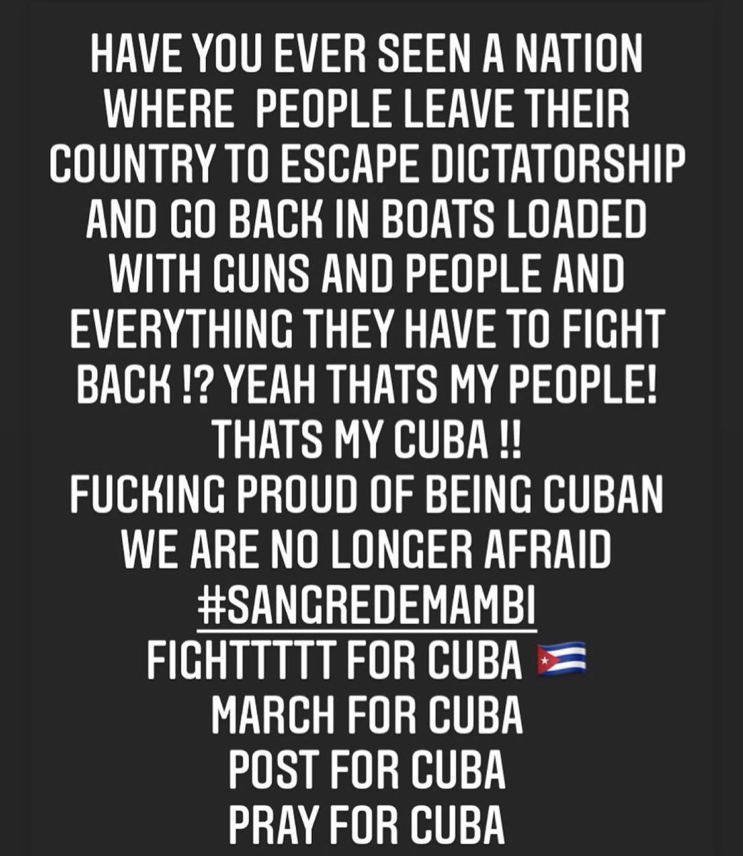 LLm784's tweet image. FUCKING PROUD. 🆘💔🇨🇺 #SOSCuba !!!!