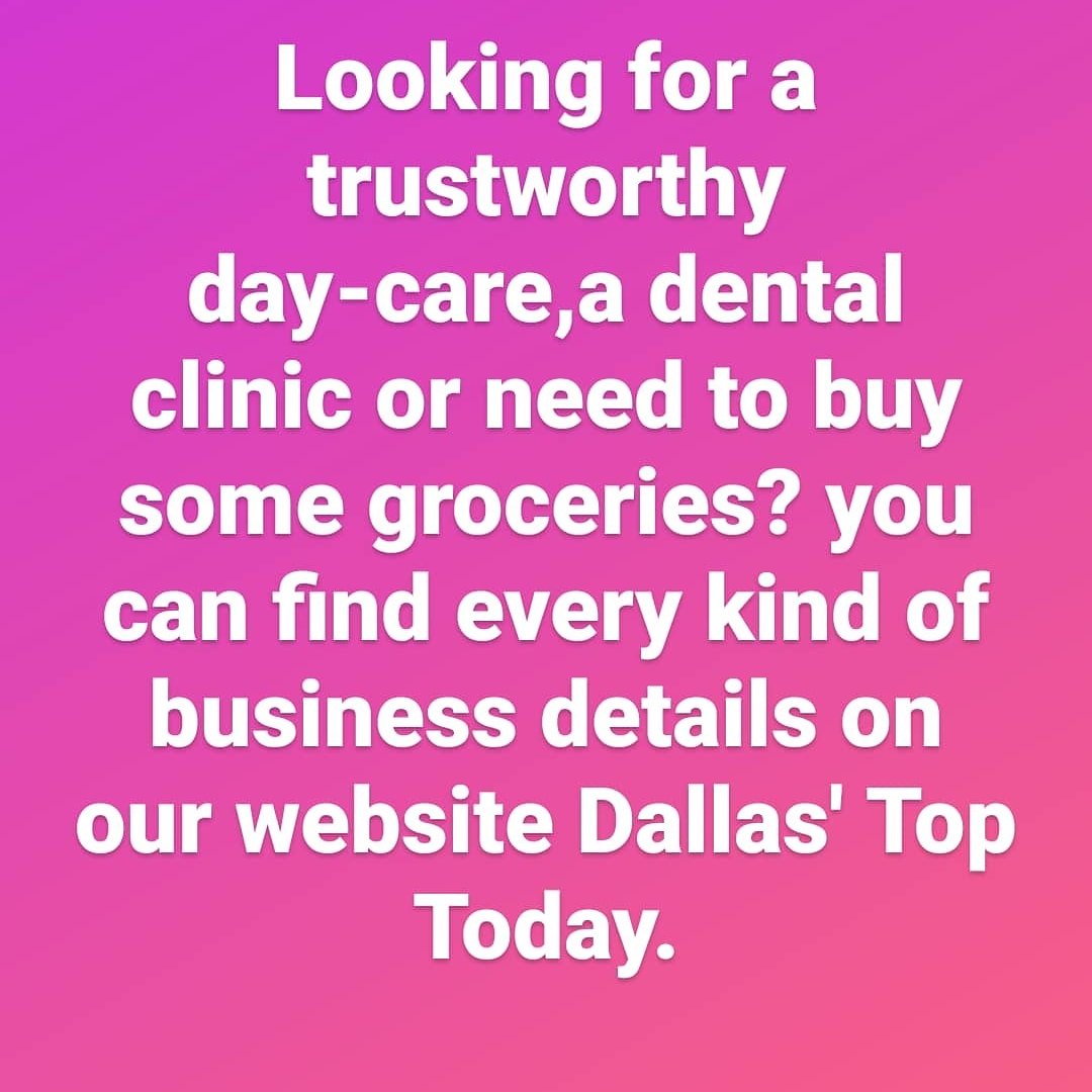 Please come and visit us on our
Website: dallastoptoday.com
facebook Page: facebook.com/Dallas-Top-Tod…
You can also follow us on 
Instagram:  instagram.com/dallas_top_tod…
Pinterest: pinterest.com/dallastoptoday/ 
Youtube: youtube.com/channel/UCg68-…
#Advertising
#Marketing
#DallasTopToday