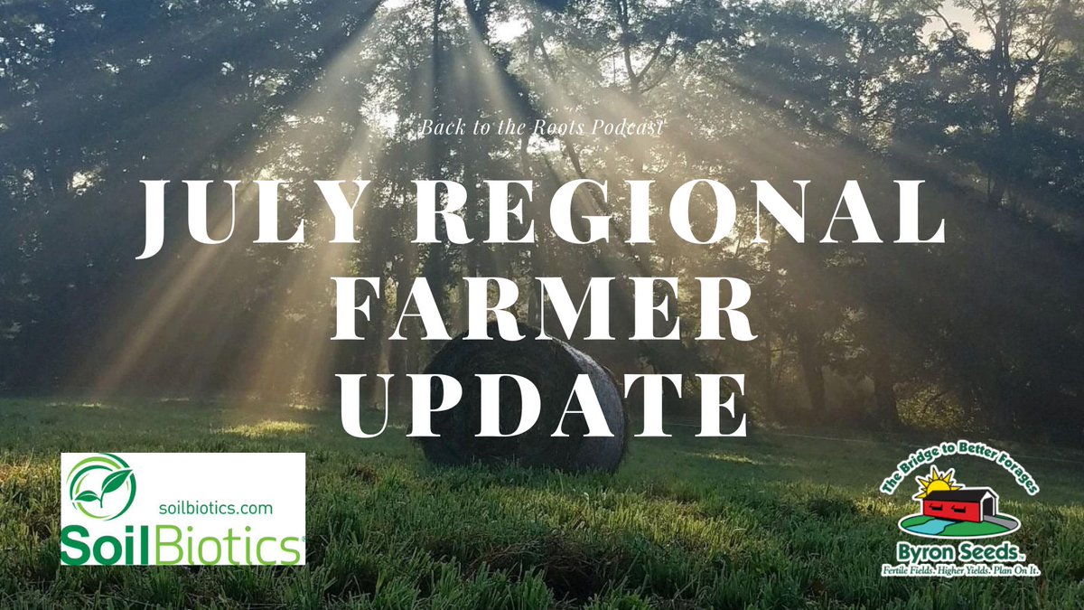 Don't miss the regional updates from our farmers. Drought and extreme heat plague the West while the Midwest sees one of the best growing seasons to date! 

Find us at b2rpodcast.com/podcasts.html

Brought to you by @SoilBiotics