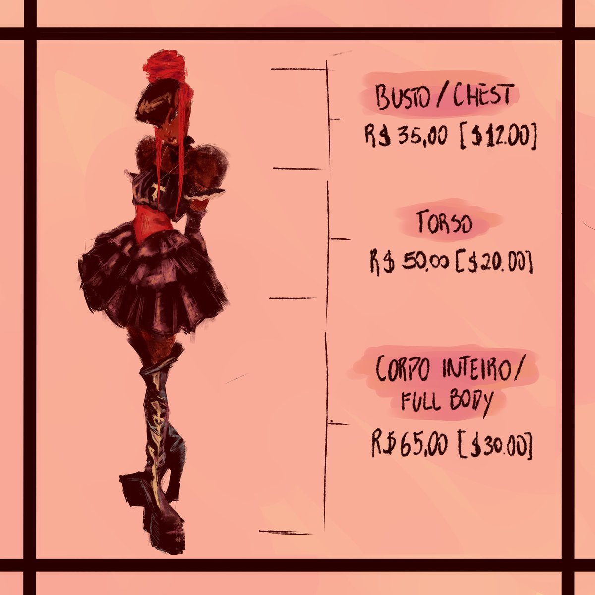 lavieniss's tweet photo. [Atualização de preços]

COMISSÕES ABERTAS// OPEN FOR COMMISSIONS 
 
Todas as informações estão nas imagens! Caso haja alguma dúvida, a DM está aberta 📌

All the informations are in the images bellow! DMs are open for any questions &amp; explanations 📌 https://t.co/yEYDkraCs8