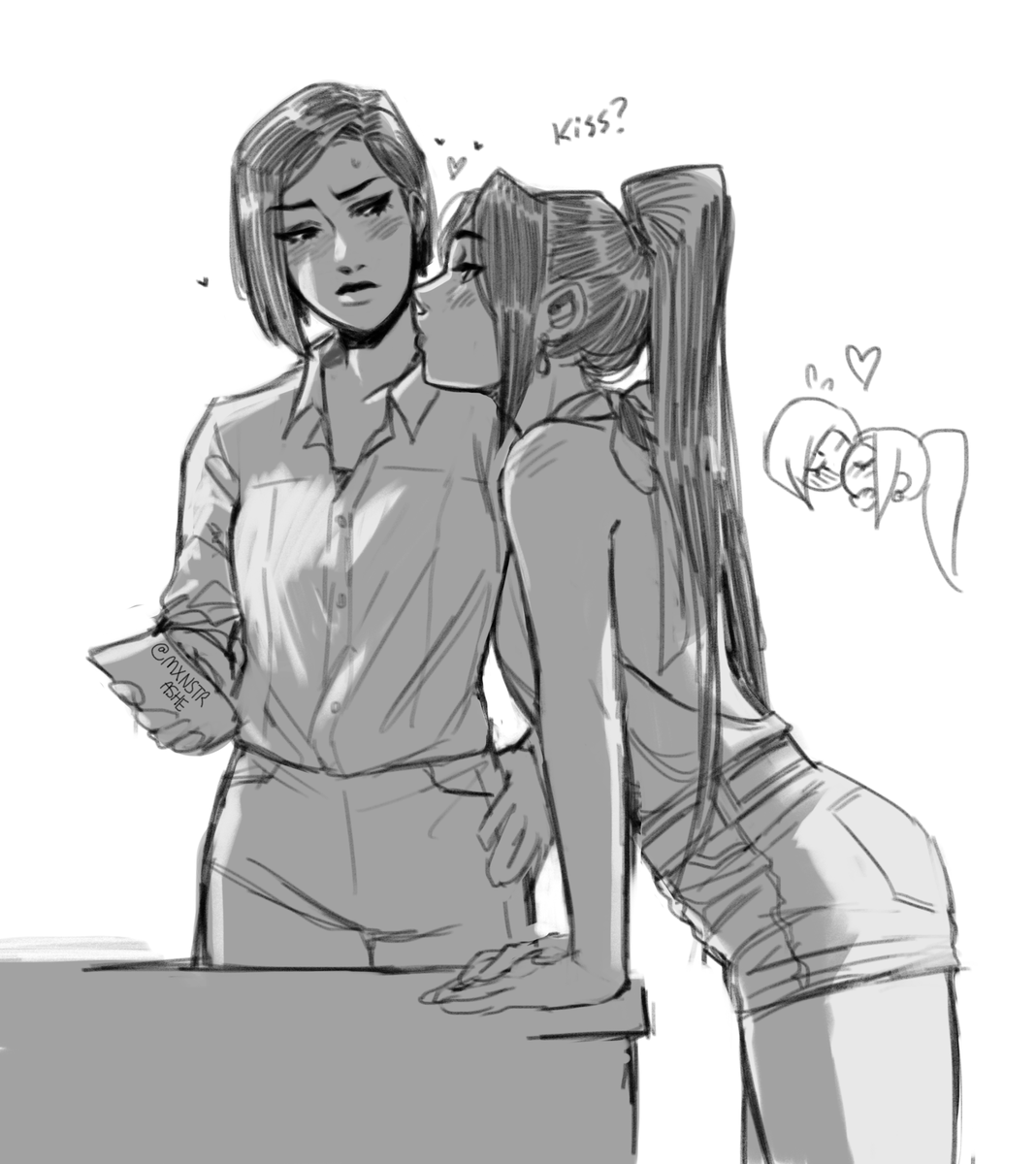 she wants a kiss #sagebean