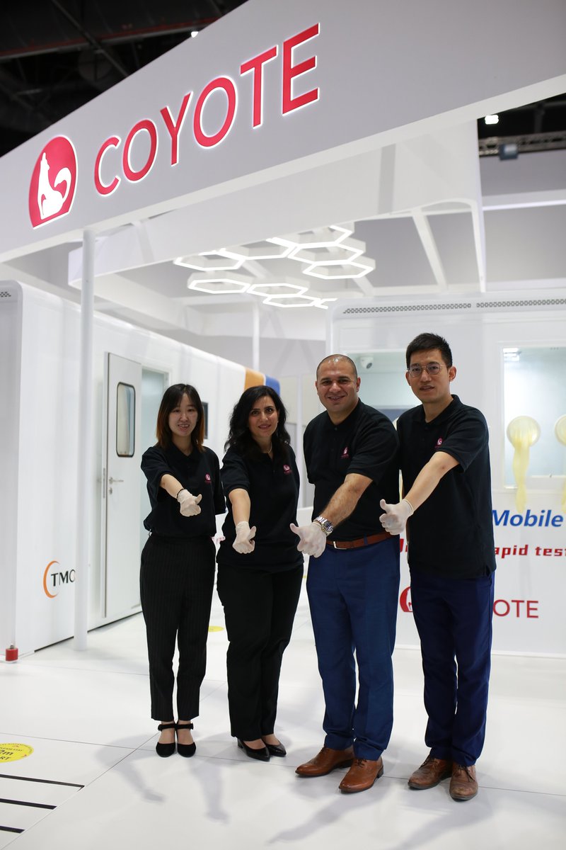 coyote_bio's tweet photo. In MEDLAB exhibition, Coyote introduced the Mobile Lab that adopts the integrated design of the "P2 bio-safety+vehicle-mounted” feature for its “onsite, instant and mobile” test method, 10,000+ daily test capability, and its integrated all-in-one operating platform. https://t.co/s70vHgcy6H