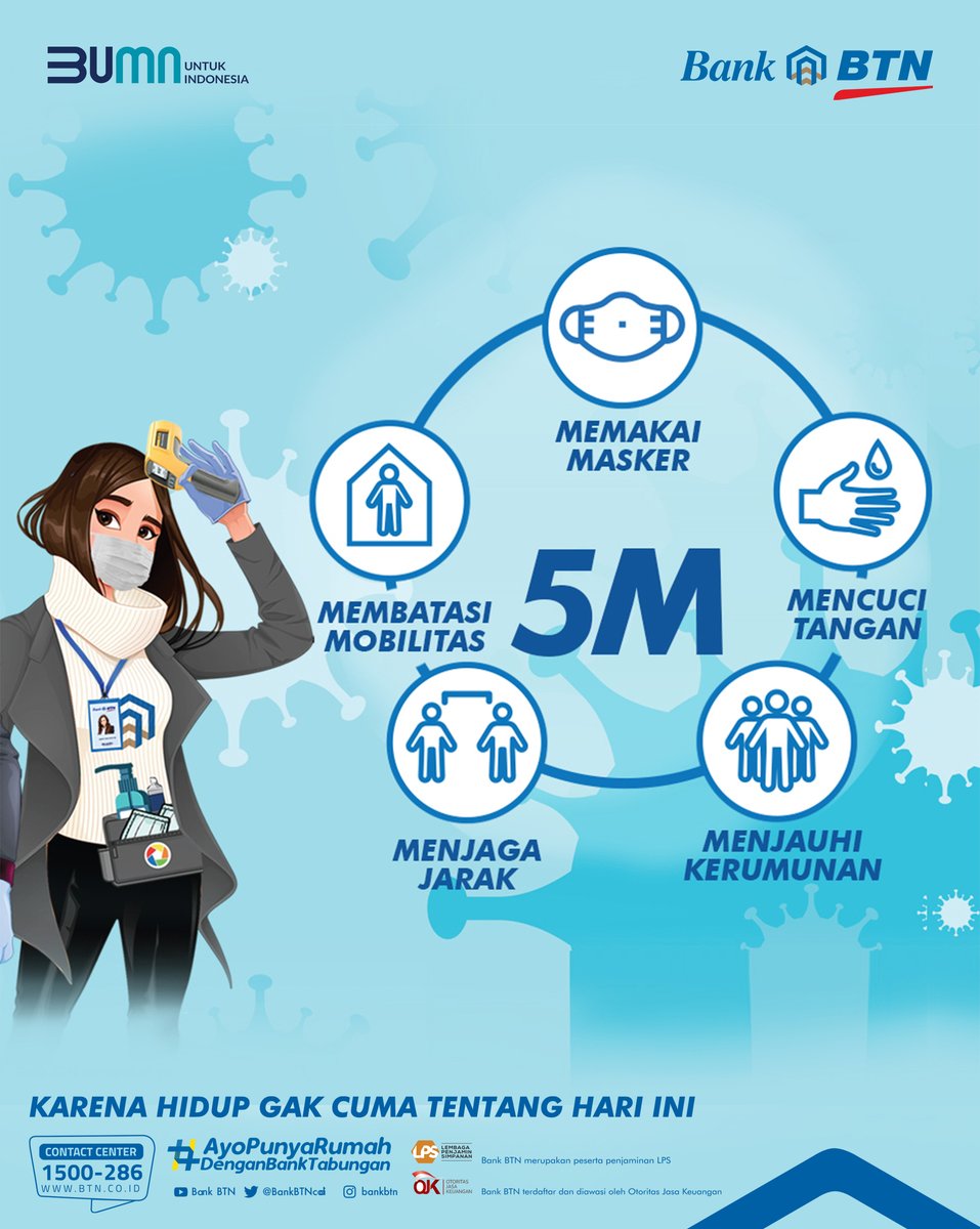bankbtn's tweet photo. Sahabat BTN!
Yuk lindungi diri dan orang sekitar kita dengan Tertib 3T dan 5M selama masa PPKM Darurat.
Info lebih lanjut hubungi Contact Center Bank BTN di 1500286
#BankBTN
#AyoPunyaRumahDenganBankTabungan
#HCTHI
#BUMNUntukIndonesia https://t.co/ivrFrbZ9g2