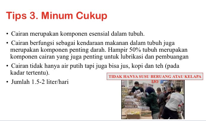 Tips 3. Minum cukup

#dokterparu #pasiencovid19 #tipsisoman