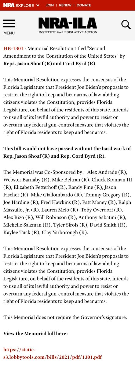 gal_suburban's tweet photo. #FloridaSwamp Updates from the NRA
*b/c if course the FLGOP makes them very happy*
DATE: July 12, 2021
TO: USF & #NRA Members and Friends
FROM: Marion P. Hammer, USF Executive Director, NRA Past President
#FUnra https://t.co/VLtjuqBHHP