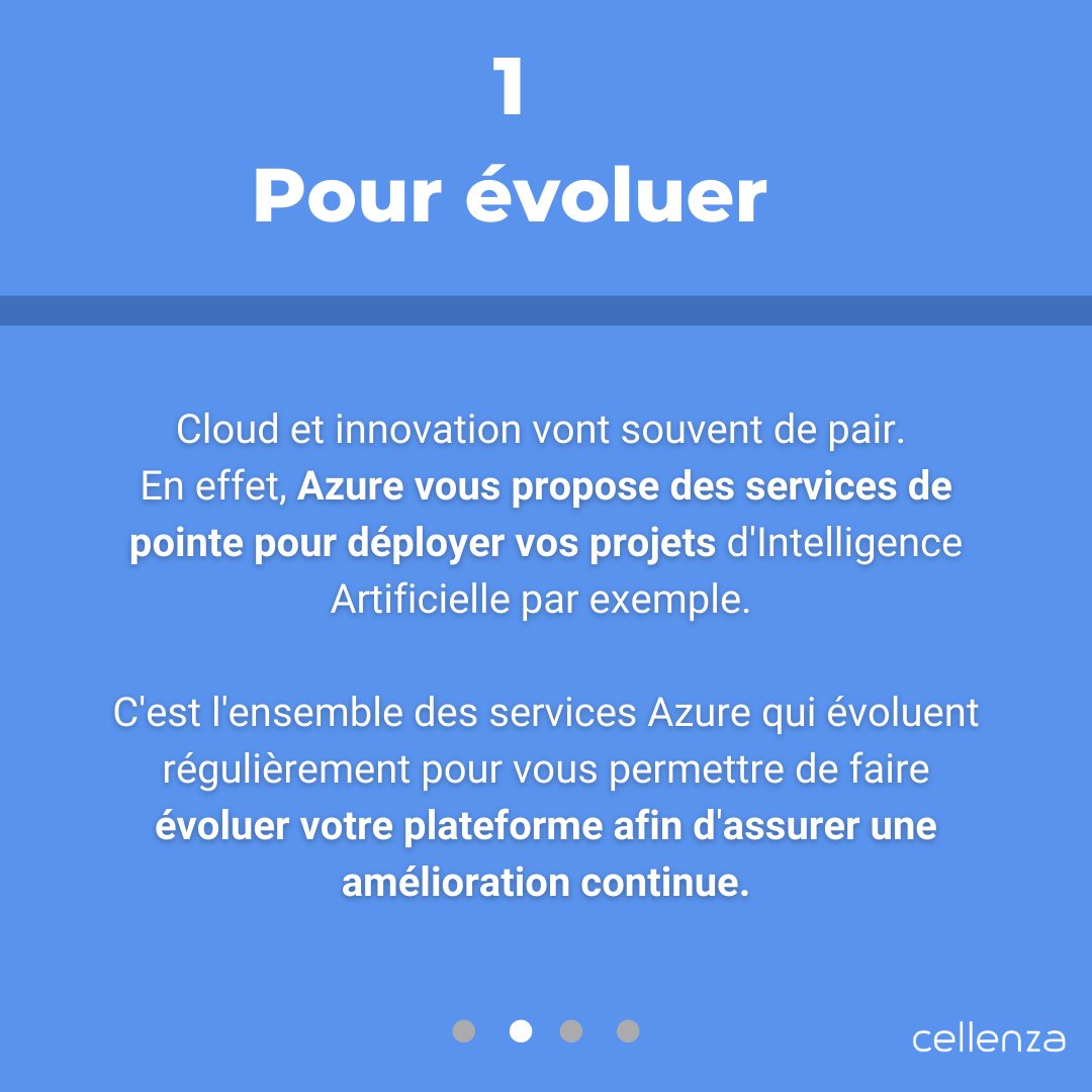 cellenza's tweet image. 💭 Pourquoi choisir le #CloudAzure ?
🗝 3 mots clés : innovation, sécurité et hybride !

💡On vous explique pourquoi choisir ce Cloud où vous pourrez construire, développer et déployer vos applications !

Découvrez les 3 raisons d’exploiter la puissance du Cloud #MicrosoftAzure.