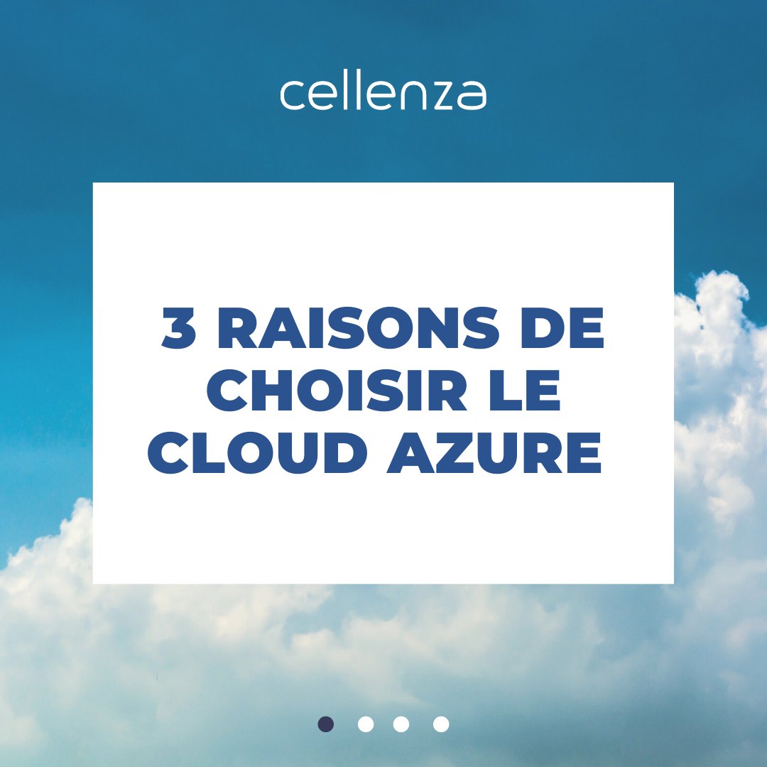 cellenza's tweet image. 💭 Pourquoi choisir le #CloudAzure ?
🗝 3 mots clés : innovation, sécurité et hybride !

💡On vous explique pourquoi choisir ce Cloud où vous pourrez construire, développer et déployer vos applications !

Découvrez les 3 raisons d’exploiter la puissance du Cloud #MicrosoftAzure.
