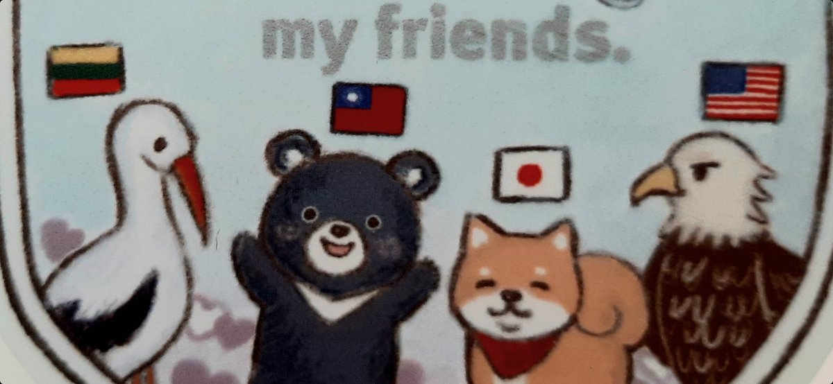 This sticker they give you after vaccination at NTU hospital sums up a lot you need to know about Taiwan right now.

#Lithuania #Japan #USA #vavcine #donations