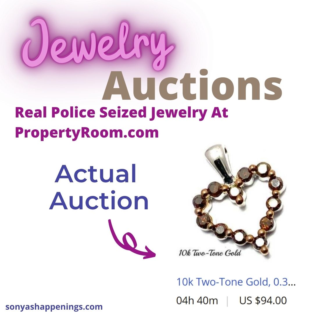 Find great deals on all types of jewelry at Propertyroom(dot)com.  This is a must check-out site! #goodeals #saveonjewelry #jewelryauctions #policeauctions sonyashappenings.com/jewelry-auctio…