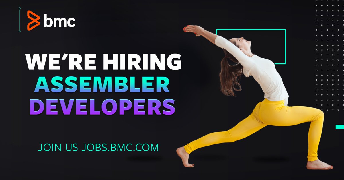 We're looking for Assembler Developers.  Level up your career at BMC! Come join our innovative, award winning team. 

Apply Now! 

Assembler Developers: spr.ly/6019ykRNL

#JobsatBMC #ApplyNow #CareersatBMC #Job #Hiring #Jobalert