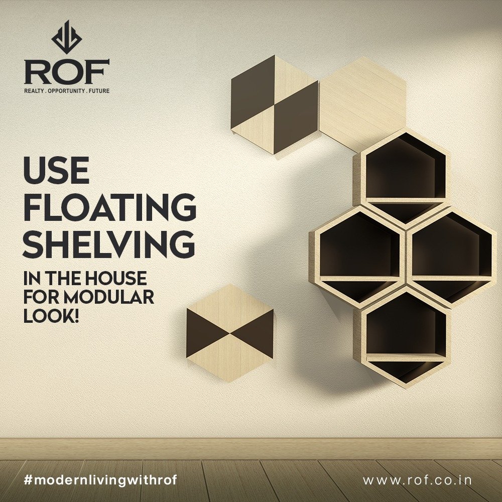 ROF_Group's tweet image. Floating shelves are by far the most elegant and fashionable shelf option. These shelves known as torsion-box shelves helps to keep your stuff in an ordered manner and also looks as an Unique decorative element!

 #ROFGroup #modernlivingwithrof #tipsforbeginners  #homedecortips