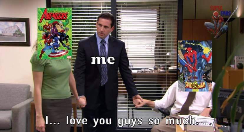 TitoMed53871669's tweet image. #ContunueEarthMightiestHéroes
#ContinuenHeroesMasPoderososDelPlaneta 
#savetheoldmarvelanimation 
#SaveAvengersEMH
#SaveTheYostVerse
#SaveSpectacularSpiderMan