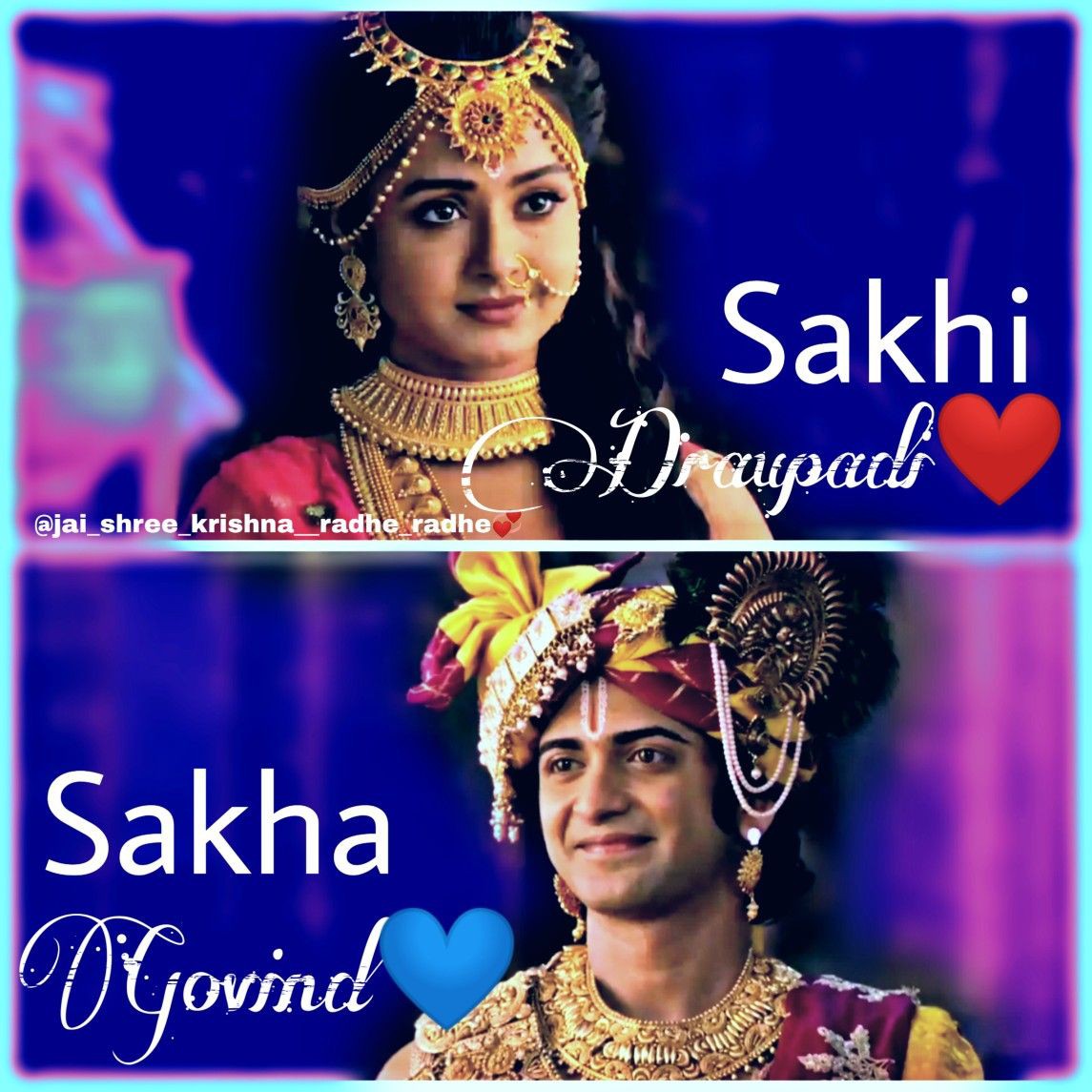 Sakhi Draupadi aur Sakha Govind!!!😭❤✨ @is_ishita @Beatking_Sumedh #1yearofkrishnarjungaatha