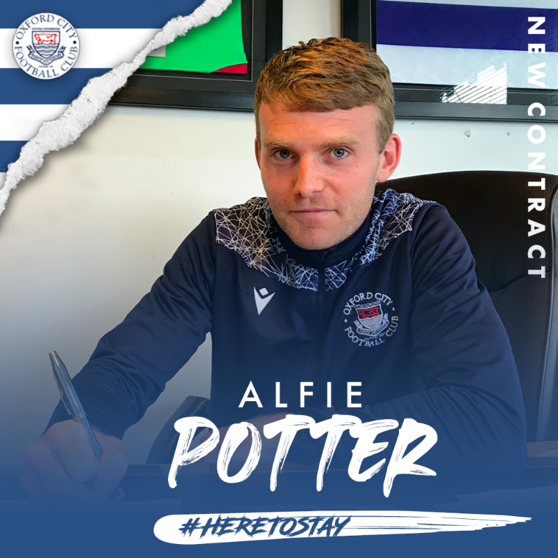 OxCityFC's tweet photo. 🤝 #HereToStay

Oxford City are delighted to confirm that midfielder Alfie Potter has signed a new deal at the club.

Read more ⬇️

#OurCity #OurCommunity #OurClub
