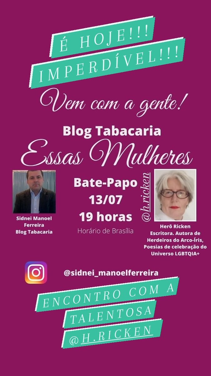 SidneiManoelFer's tweet image. #heroricken #blogtabacaria #essas mulheres #literatura #LGBTQIA