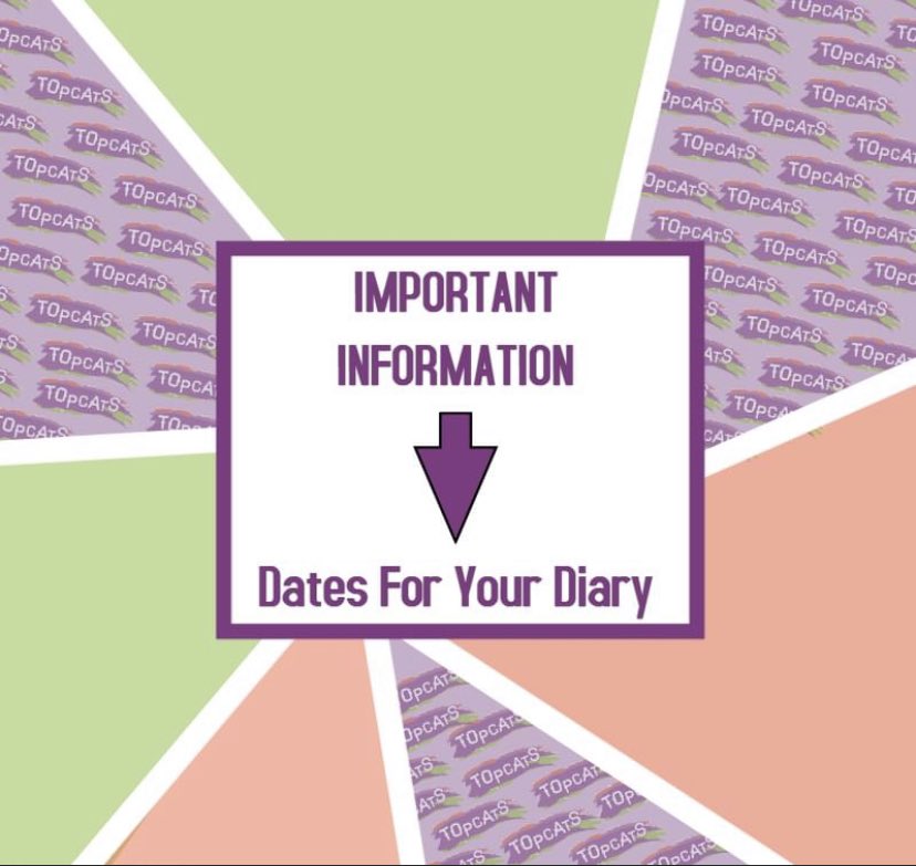 Topcats2016's tweet image. ◼️IMPORTANT INFORMATION◼️

➡Dates for your Diary!⬅

💜Topcats is CLOSED for Staff Training on the following dates💜

▪️Wednesday 21st July 2021▪️
▪️Thursday 22nd July 2021▪️
▪️Friday 23rd July 2021▪️

❌There will be no groups running on these dates.❌