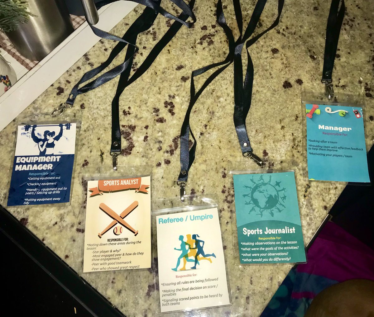 I’m excited to implement my non-participant lanyards with my PE students this upcoming fall! An idea adapted from <a href="/Miss_Woods_PE/">Isabel Woods</a> 💪🏼 I love this idea! Eager to see how students respond.