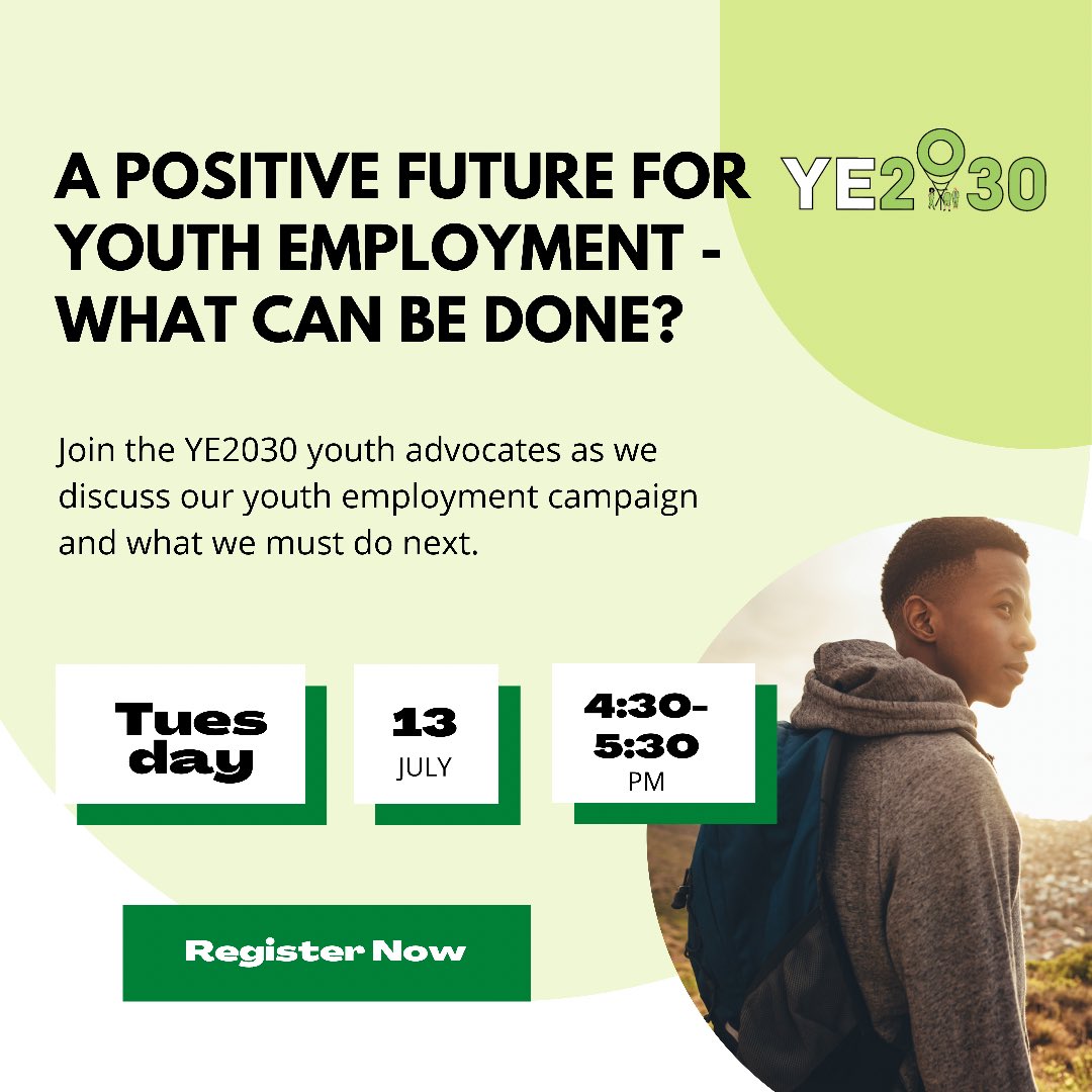 There’s still time to register for our event this afternoon!

Join us as we chat about the future of youth employment with a special thanks to the YEG and <a href="/LearnWorkUK/">Learning and Work Institute</a> for their contribution!

eventbrite.co.uk/e/a-positive-f…