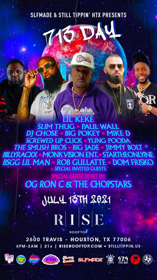 979TheBox's tweet photo. #goodmorninghtown 
Happy #713Day 🤘🏽🤘🏽Tune in all day to @979thebox  for Houston music all day and Come celebrate Htown’s, music and culture tonight at @riserooftop 

Download the free app 
https://t.co/KF3nch4xcp https://t.co/PmEZtvpsyi