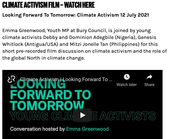ContactMcr's tweet photo. #LookingForwardToTomorrow a @MIFestival x Contact produced event has begun. 2 of the event discussions 'Black Joy' &amp; 'Climate Activism' premiered on @ReformRadioMCR &amp; they're also now live on our website! If you missed them you can now watch here: https://t.co/abv7tGSAVK #MIF21 https://t.co/8rXd0Ox2Dj