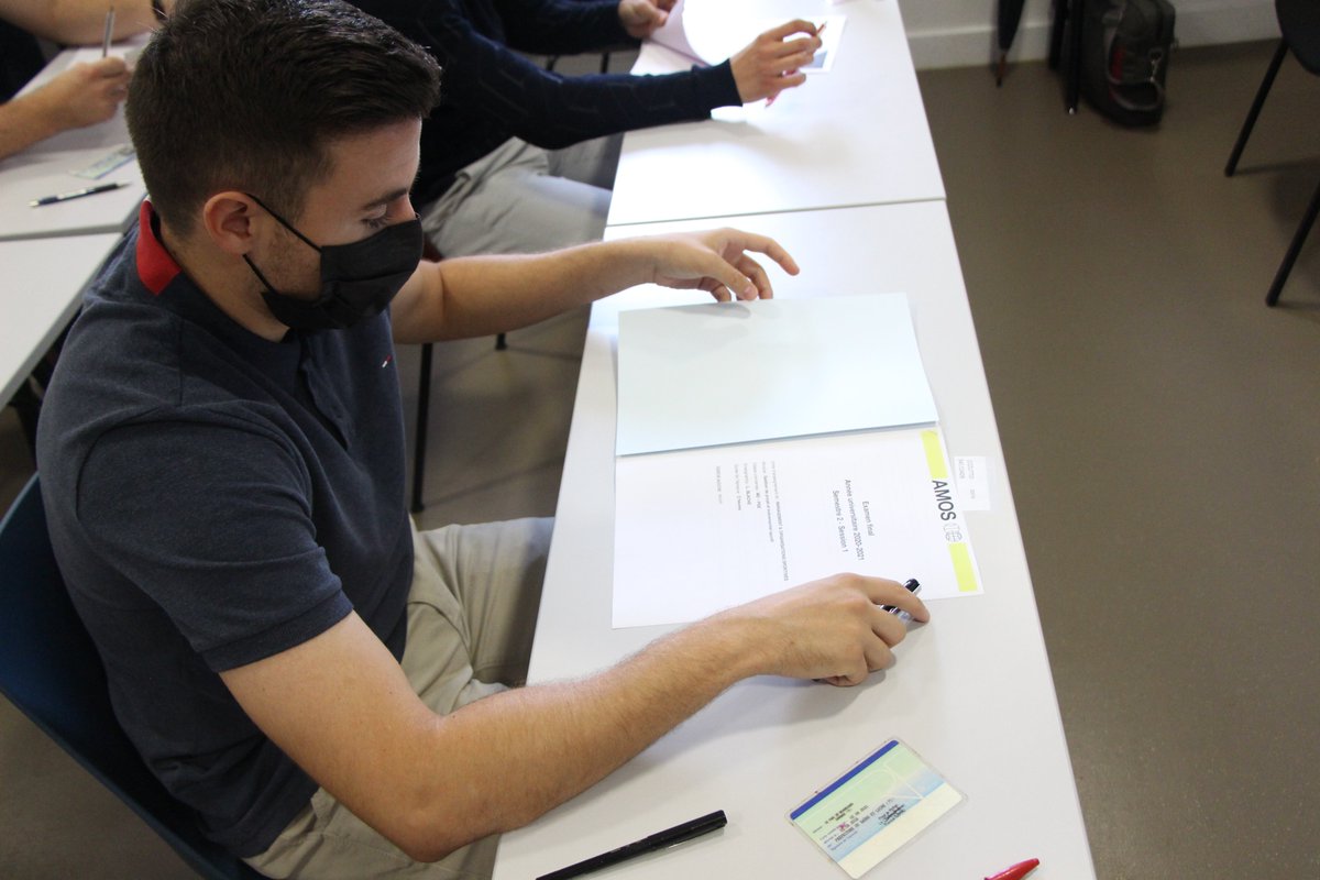 Bon courage à tous nos étudiants de Master 2 qui terminent cet après-midi leurs partiels de session 1 du dernier semestre à AMOS ! 
Force AMOS !