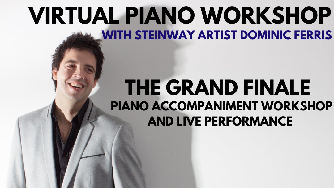 Are you a pianist interested in working collaboratively with other musicians? Catch alumnus @domferrismusic giving a workshop on piano accompaniment next week, live from Steinway Hall! Registration for this Zoom event is open now: bit.ly/3AWmrNk