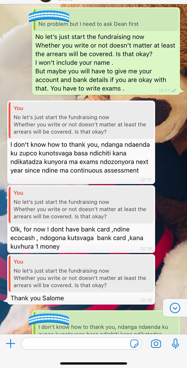 saloe2398's tweet image. Hi guys . I’m back again asking for help🥺
A class mate of mine is supposed to be writing exams with us this week but he isnt because he hasn’t been able to pay his tuition fees &amp;amp; he was barred from writing exams we write once a year. It then means he was to wait for……