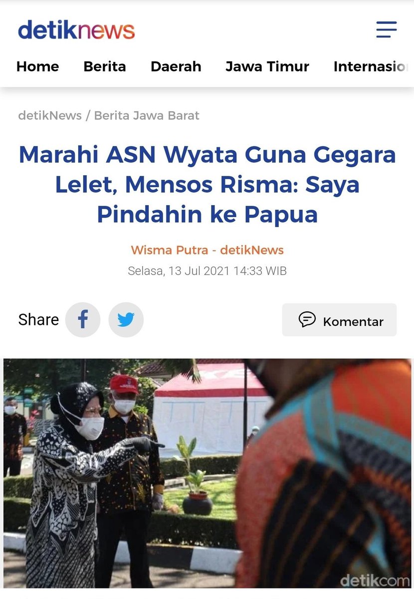 Gimana orang papua ngga merasa mereka di anak tirikan. Orang yg lelet/ tidak kompeten kok mau dikirim ke sana. Dan pikirin buruk itu bersarang di ibu mentri. Suram.
