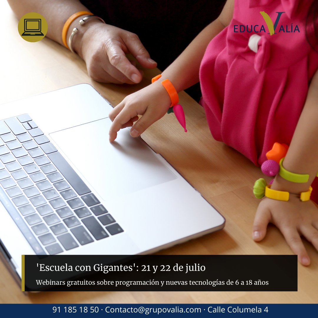 educavalia's tweet image. 'Escuela con Gigantes': 21 y 22 de julio
Webinars gratuitos sobre programación y nuevas tecnologías de 6 a 18 años.
Conozca más sobre esta noticia a través del link:
eleconomista.es/ecoaula/notici…
#eleconomista #codinggiants #webinars #programación #nuevastecnologías
JS
