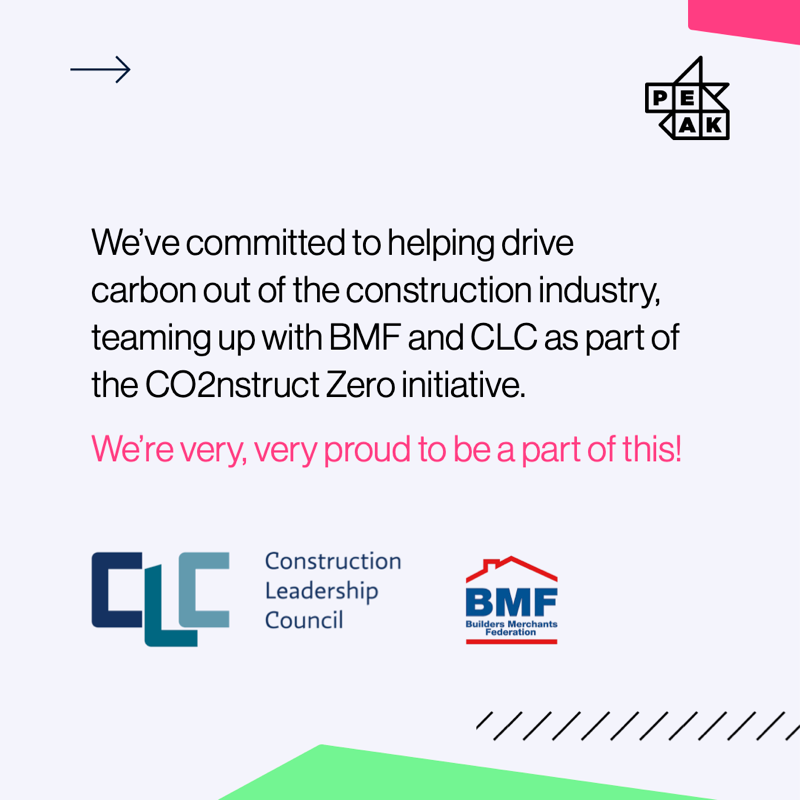 Peak_HQ's tweet photo. ♻️ Peak is proud to have been named as one of 12 #CO2nstructZero Business Champions by the @ConstructionCLC, committed to driving carbon out of the #construction industry! 🌎
@bmfmerchants 🏗