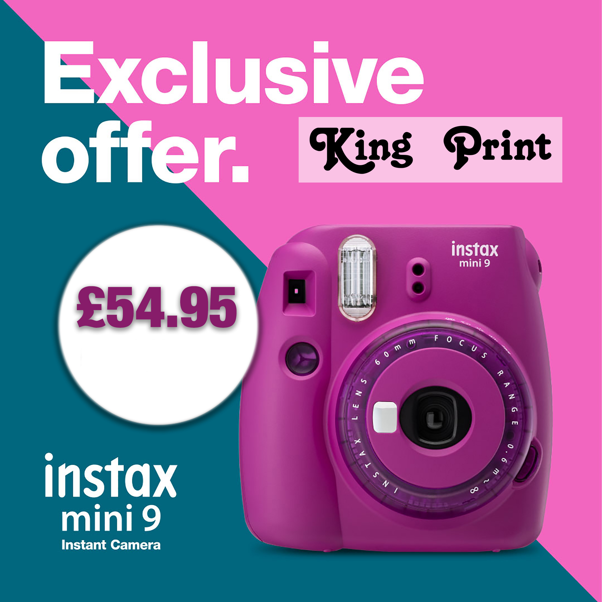 Voorwaarden optillen rijkdom King Print on Twitter: "Fujifilm Instax Mini 9 Purple. This colourful instant print camera is a must buy this summer at only £54.95 It comes with three colour filters to enhance your Voorwaarden optillen rijkdom King Print on Twitter: "Fujifilm Instax Mini 9 Purple. This colourful instant print camera is a must buy this summer at only £54.95 It comes with three colour filters to enhance your