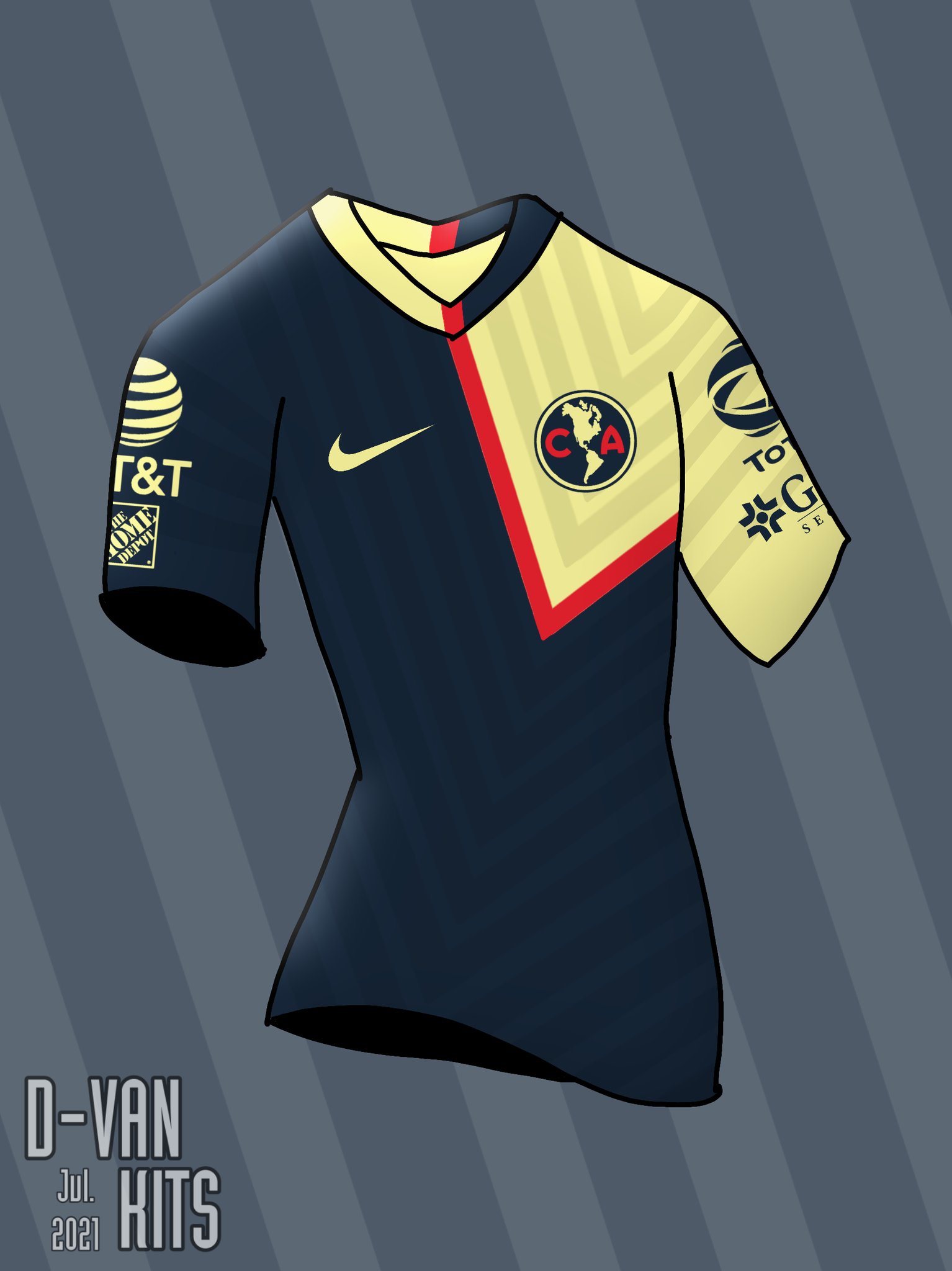 DVan Arts on X: Club América x Nike - Leaked 22/23 Away Kit. Salieron  filtraciones del nuevo kit del América, y con ustedes mi recreación en 2D,  próximamente la versión 3D. Free