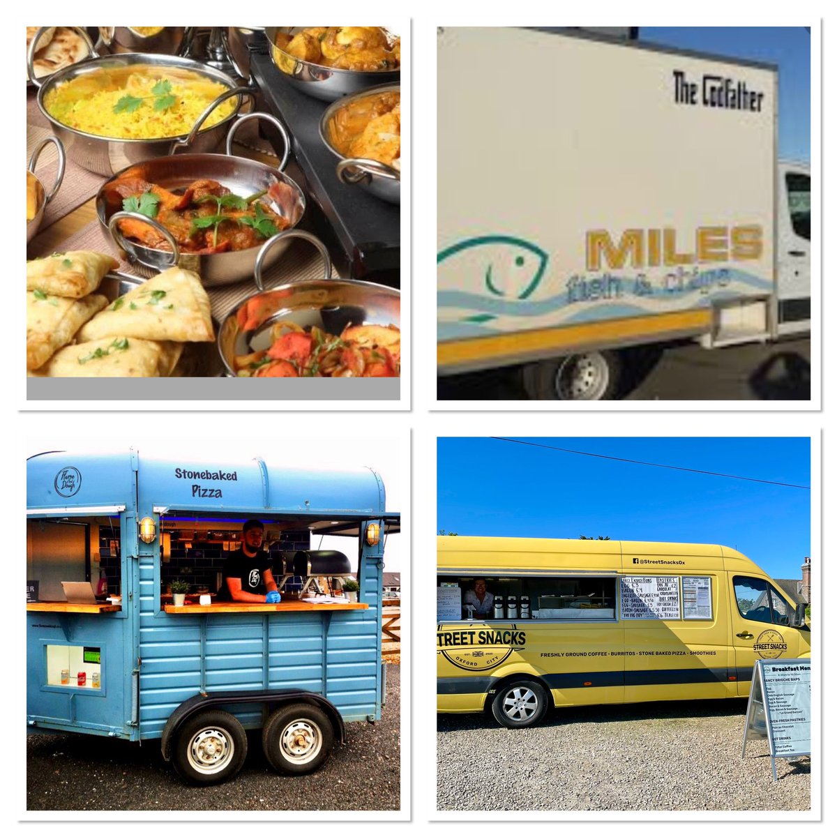 The Foodie vans are back! Whoop whoop! Starting with Flame &amp; Dough Pizza Friday, Codfather Fish &amp; Chips Saturday, Indian Street food Sunday
 #campinglife #holidays #campingholidays #northdevon #woolacombe