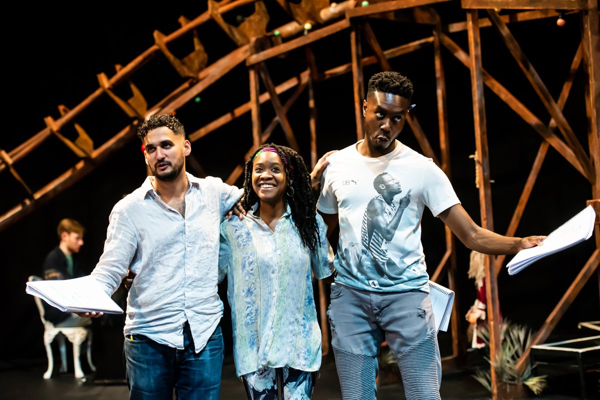 Karimcrackered's tweet image. Having a great time in rehearsal on #GTPinocchio @GreenwichTheatr Opening in August with  #GTWilloughbyChase  #SeeItSafely
