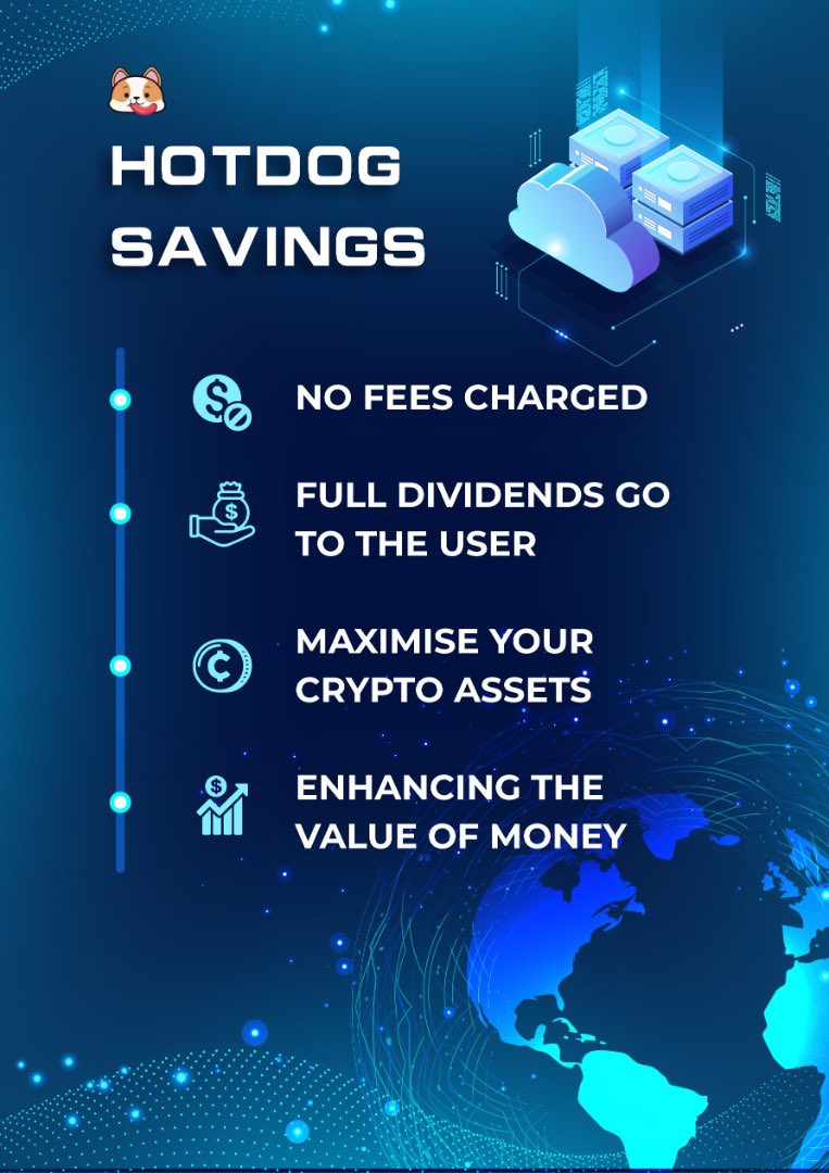 hotdogtoken's tweet photo. HOTDOG Saving🪙
Acquire full dividends 💰 easily
❌Worry-free on the value of your asset https://t.co/JwqBsMf5Cs